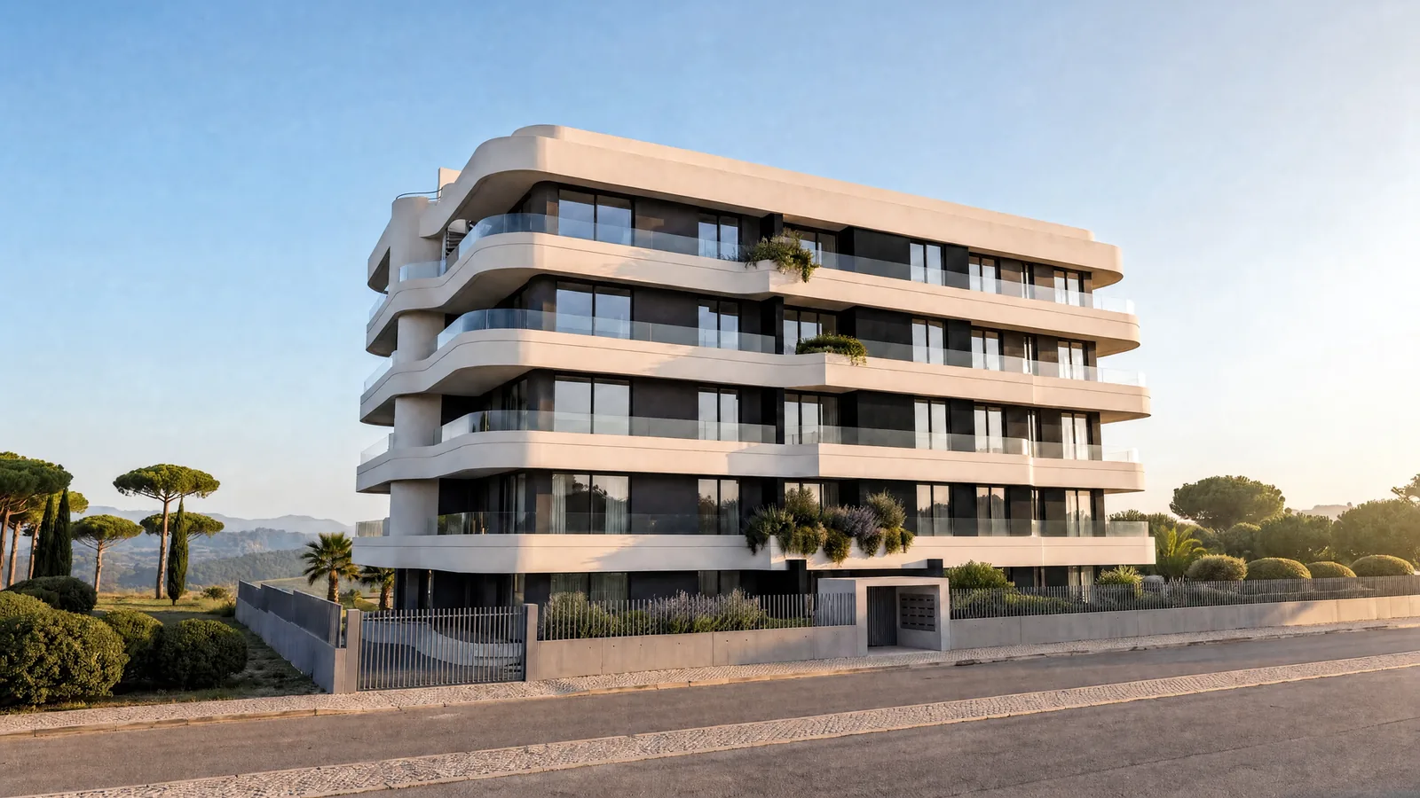 Sample: a camera path around a development in the Algarve